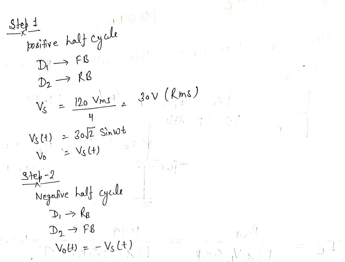 Electrical Engineering homework question answer, step 1, image 1